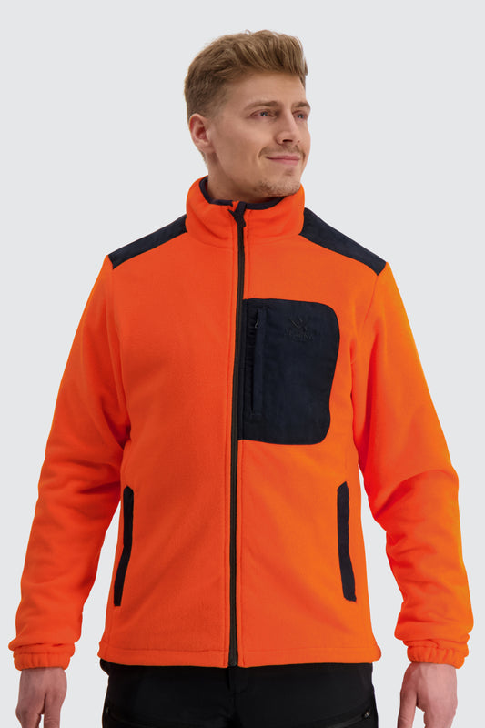 Dawson Men's Waterproof Fleece Jacket, Blaze Orange