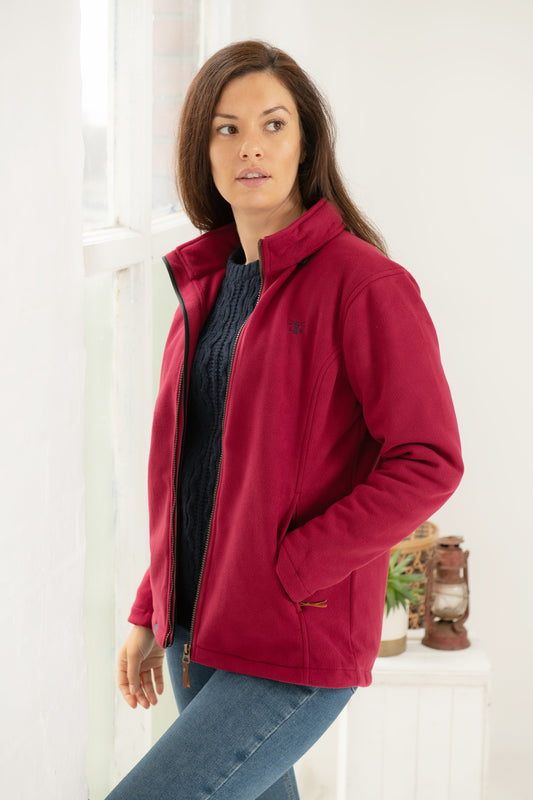 Ashby Ladies Waterproof Fleece - Berry