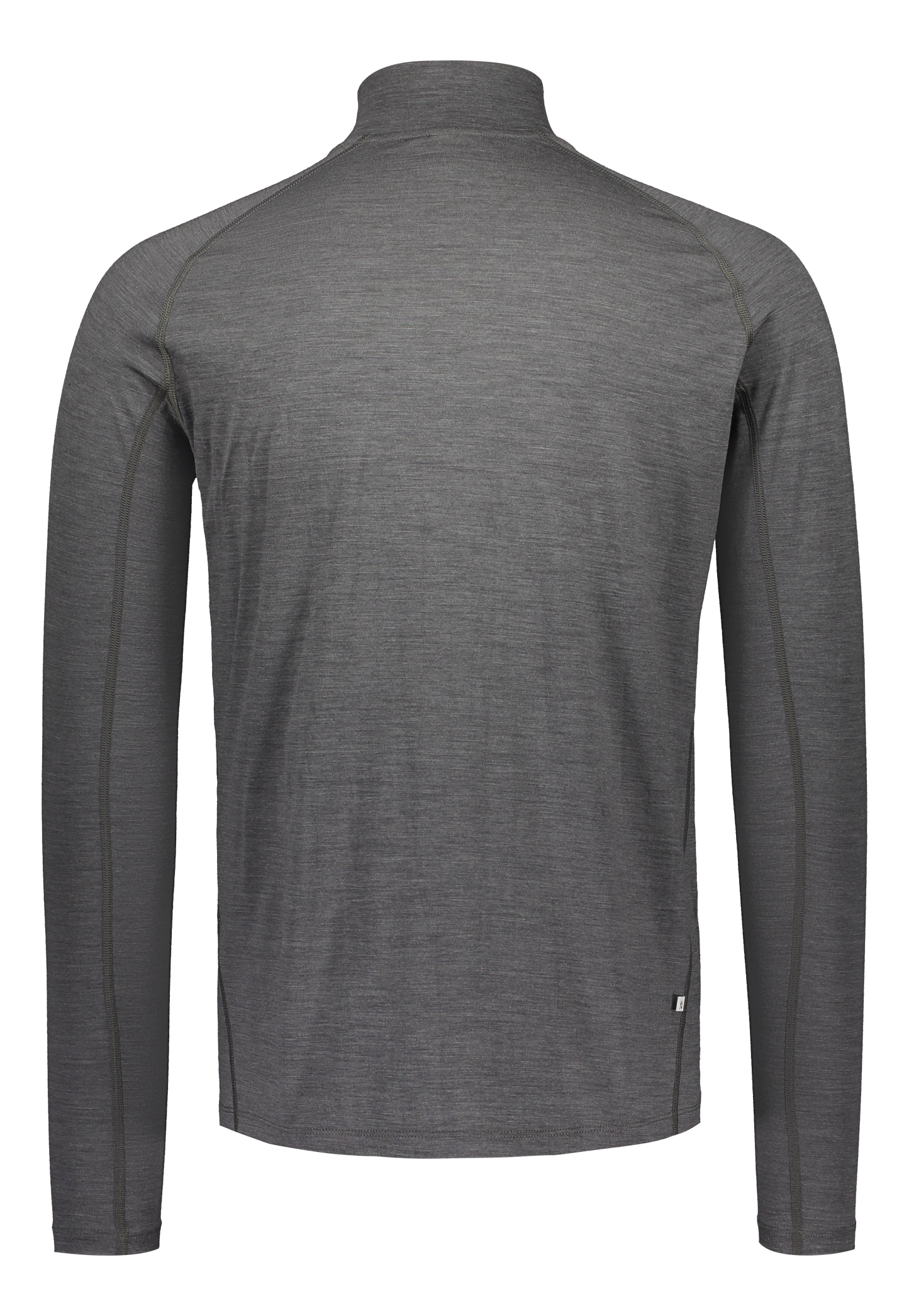 Merino Men's Base Layer Half-Zip Top, Dark Grey