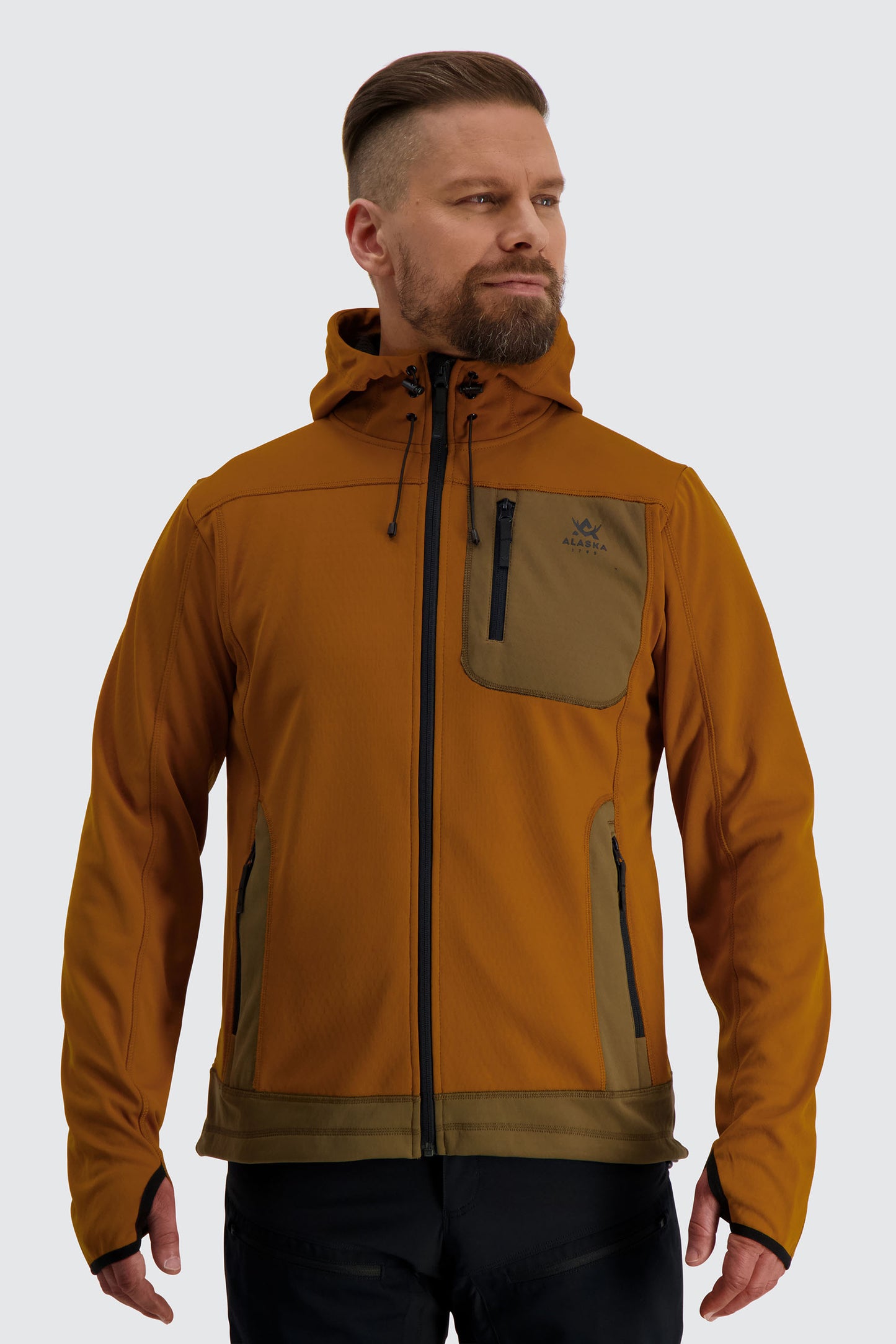 Sniper Men's Powerfleece Hoodie, Rusty Orange