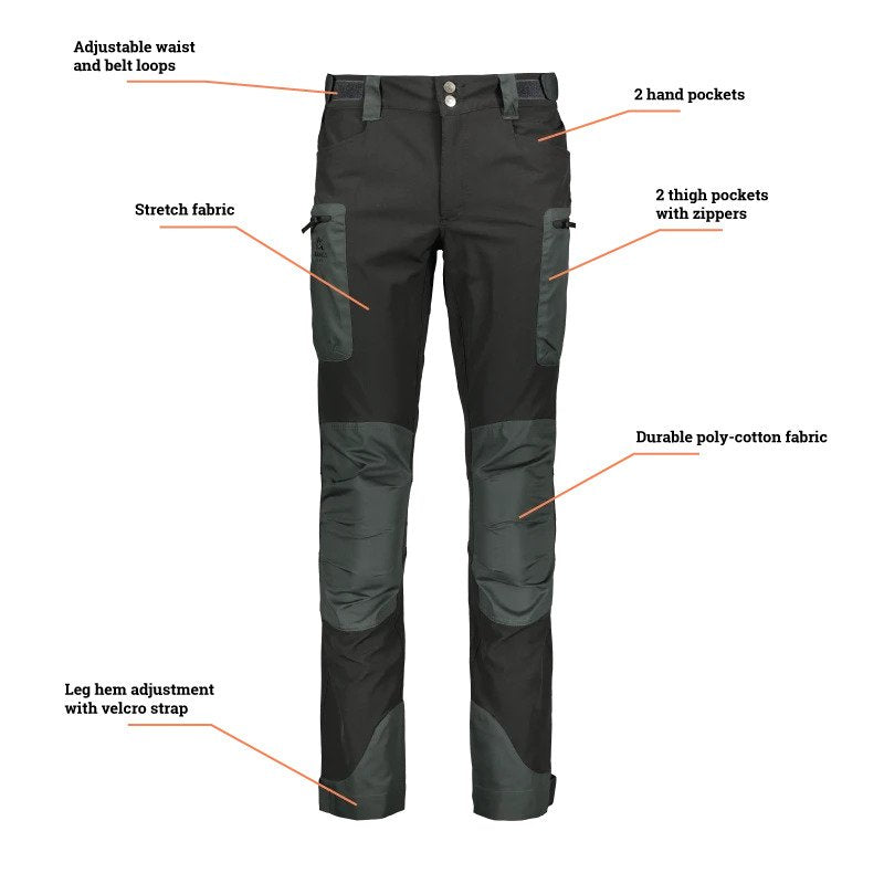 Trekking Lite Men's Trousers, Black / Charcoal